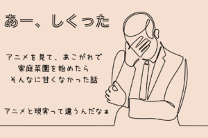 はじめてのプランターでの家庭菜園で失敗したこと5つ